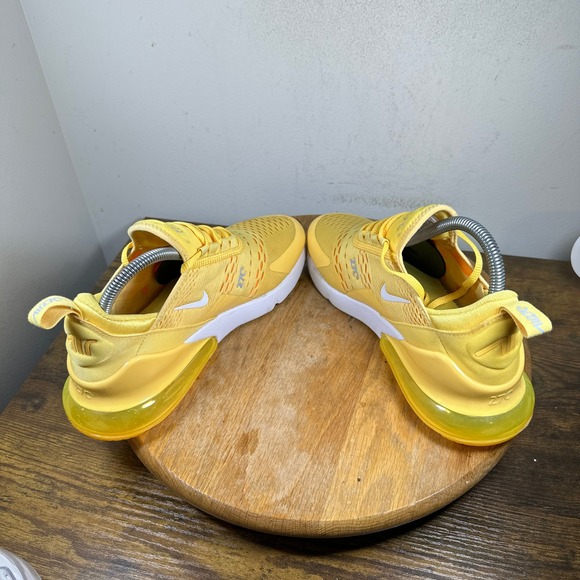 Nike Air Max 270 Women Yellow Running Lifestyle Shoes Size 9 AH6789 701 - Picture 5 of 8